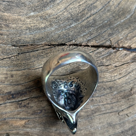 VINTAGE G&S SILVER EAGLE RING - Picture 6 of 6